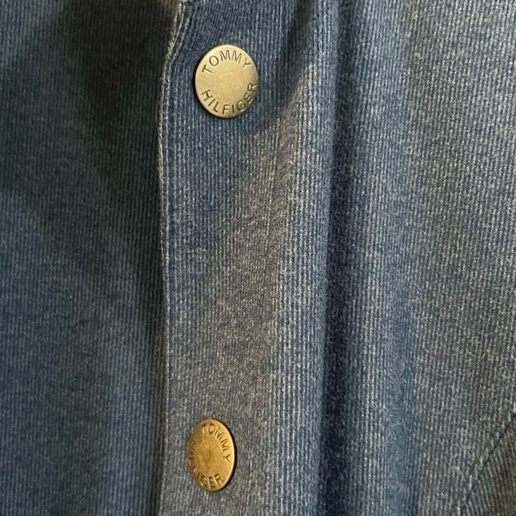 Tommy Hilfiger Women's Open Front Jacket Soft Blazer Sweater Blue 6 - Picture 6 of 6